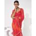 Picture of Charming Georgette Crimson Saree