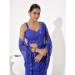 Picture of Magnificent Georgette Midnight Blue Saree