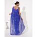 Picture of Magnificent Georgette Midnight Blue Saree