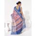 Picture of Sightly Georgette Steel Blue Saree