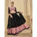 Picture of Superb Georgette Black Lehenga Choli