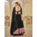 Picture of Superb Georgette Black Lehenga Choli