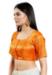 Picture of Wonderful Chiffon Orange Red Designer Blouse