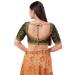 Picture of Excellent Silk Dark Olive Green Designer Blouse