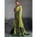 Picture of Elegant Silk Dark Olive Green Saree