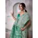 Picture of Fine Cotton Dark Sea Green Saree