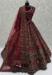 Picture of Comely Chiffon Maroon Lehenga Choli