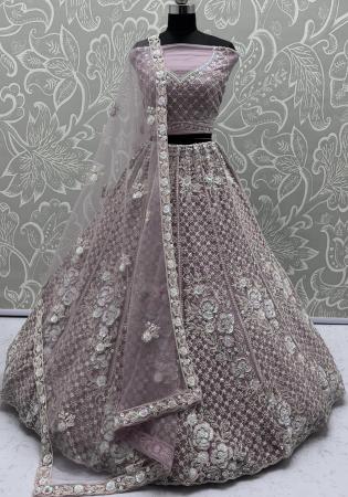 Picture of Resplendent Net Thistle Lehenga Choli