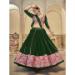 Picture of Cotton & Georgette & Silk Dark Green Lehenga Choli