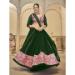 Picture of Cotton & Georgette & Silk Dark Green Lehenga Choli
