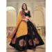 Picture of Cotton & Georgette & Silk Black Lehenga Choli
