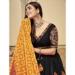 Picture of Cotton & Georgette & Silk Black Lehenga Choli