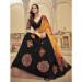 Picture of Cotton & Georgette & Silk Black Lehenga Choli