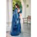 Picture of Radiant Cotton & Linen Dark Slate Blue Saree