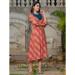Picture of Grand Rayon Dark Red Readymade Gown