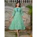 Picture of Ideal Rayon Light Steel Blue Readymade Gown
