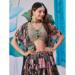 Picture of Statuesque Chiffon & Silk Black Lehenga Choli