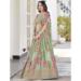 Picture of Chiffon & Silk Dark Olive Green Lehenga Choli