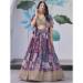 Picture of Beautiful Chiffon & Silk Violet Lehenga Choli
