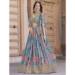 Picture of Chiffon & Silk Light Slate Grey Lehenga Choli