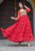 Picture of Nice Georgette Crimson Readymade Gown