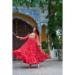 Picture of Nice Georgette Crimson Readymade Gown