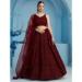Picture of Shapely Georgette Maroon Lehenga Choli