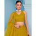 Picture of Statuesque Georgette Dark Golden Rod Lehenga Choli