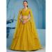 Picture of Statuesque Georgette Dark Golden Rod Lehenga Choli