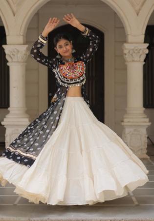 Picture of Ravishing Cotton Off White Readymade Lehenga Choli