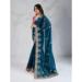 Picture of Bewitching Georgette & Silk Teal Saree