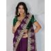 Picture of Wonderful Georgette & Silk Brown Saree