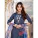 Picture of Well Formed Silk Dark Slate Grey Readymade Salwar Kameez