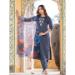 Picture of Well Formed Silk Dark Slate Grey Readymade Salwar Kameez