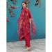 Picture of Delightful Silk Maroon Readymade Salwar Kameez