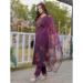 Picture of Resplendent Silk Plum Readymade Salwar Kameez