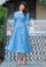 Picture of Excellent Rayon Light Blue Readymade Gown