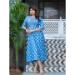 Picture of Excellent Rayon Light Blue Readymade Gown