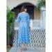 Picture of Excellent Rayon Light Blue Readymade Gown