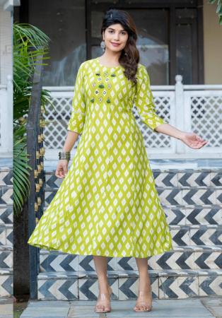 Picture of Resplendent Rayon Tan Readymade Gown