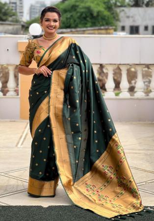 Picture of Sublime Silk Dark Slate Grey Saree