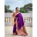 Picture of Pleasing Silk Dark Orchid Saree
