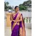 Picture of Pleasing Silk Dark Orchid Saree