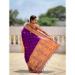 Picture of Pleasing Silk Dark Orchid Saree