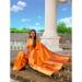 Picture of Graceful Silk Orange Red Saree