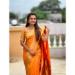 Picture of Graceful Silk Orange Red Saree