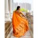 Picture of Graceful Silk Orange Red Saree