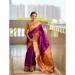 Picture of Taking Silk Dark Orchid Saree