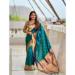 Picture of Resplendent Silk Teal Saree