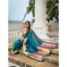 Picture of Resplendent Silk Teal Saree
